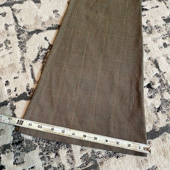 Super Low Rise Trousers Brown Plaid Madness TelAviv Womens 2 - Picture 12 of 15